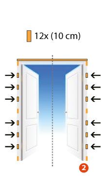 Risareyi Magnetische Vliegengordijn 115x210cm, Grijs Fijn Dikker Gaas Opgewaardeerd, Hordeur voor Balkondeur, met meer dan 34 magneten, Sluit Automatisch, Laat Frisse Lucht Binnen
